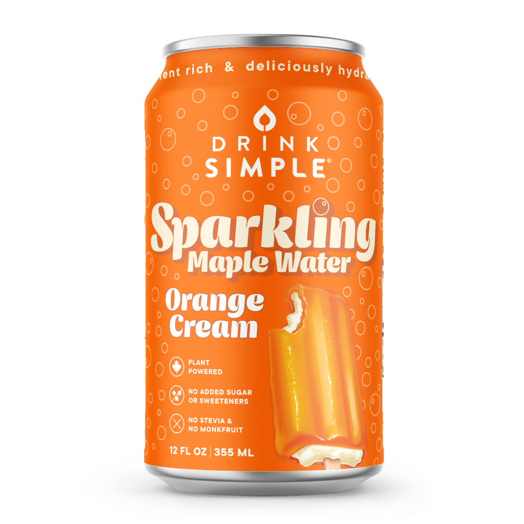 12 oz. Orange Cream Sparkling Maple Water - 12 Pack