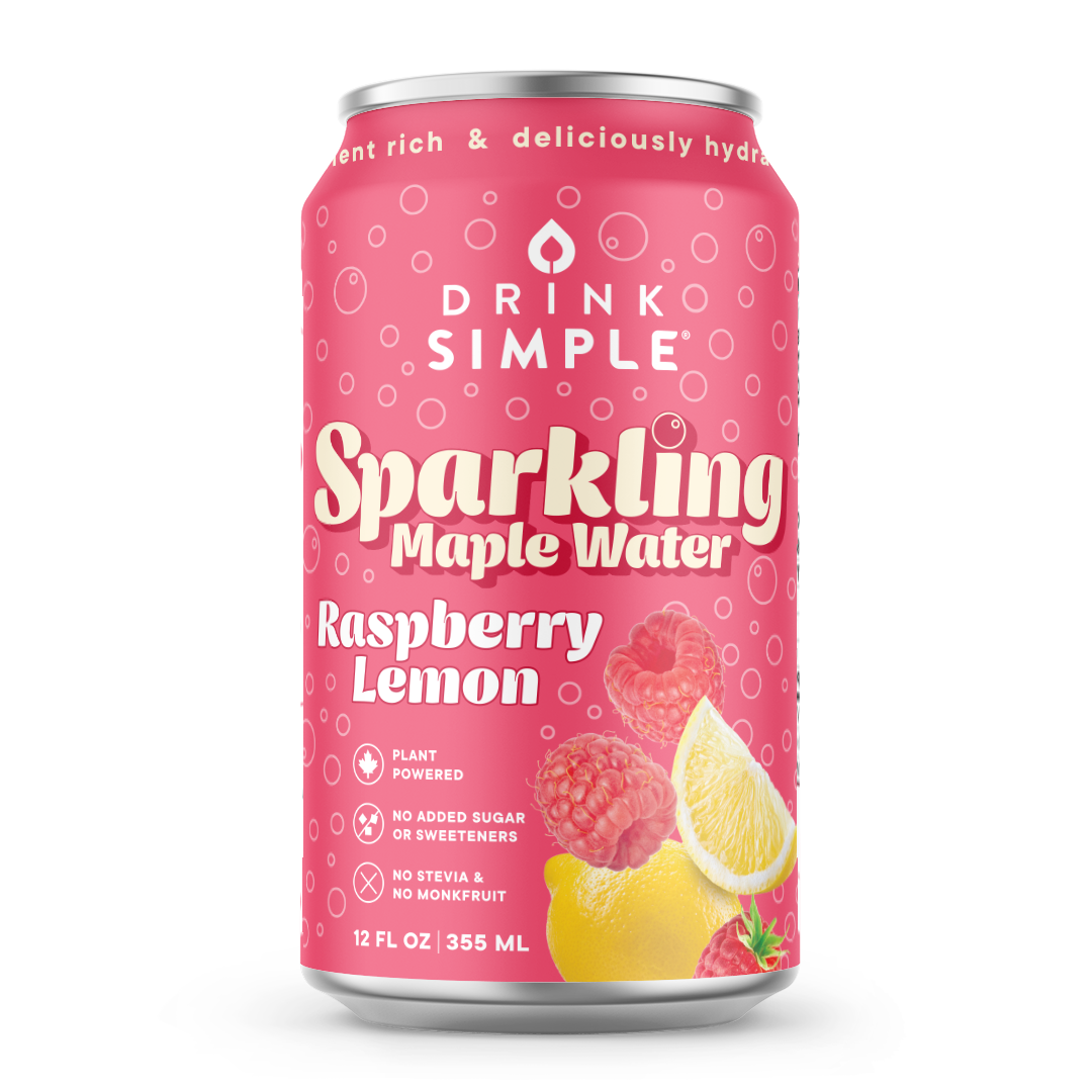 Mixed 12 Pack Sparkling Maple Waters- 4 Flavors: Cherry Cola, Raspberry Lemon, Blackberry Lemon, and Orange Cream