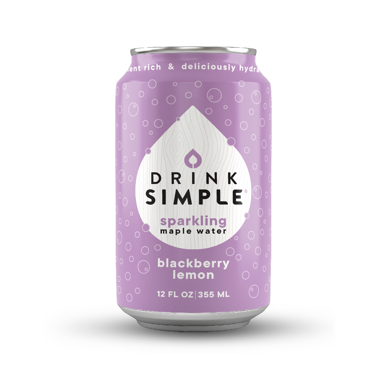 12 oz. Blackberry Lemon Sparkling Maple Water - 12 Pack