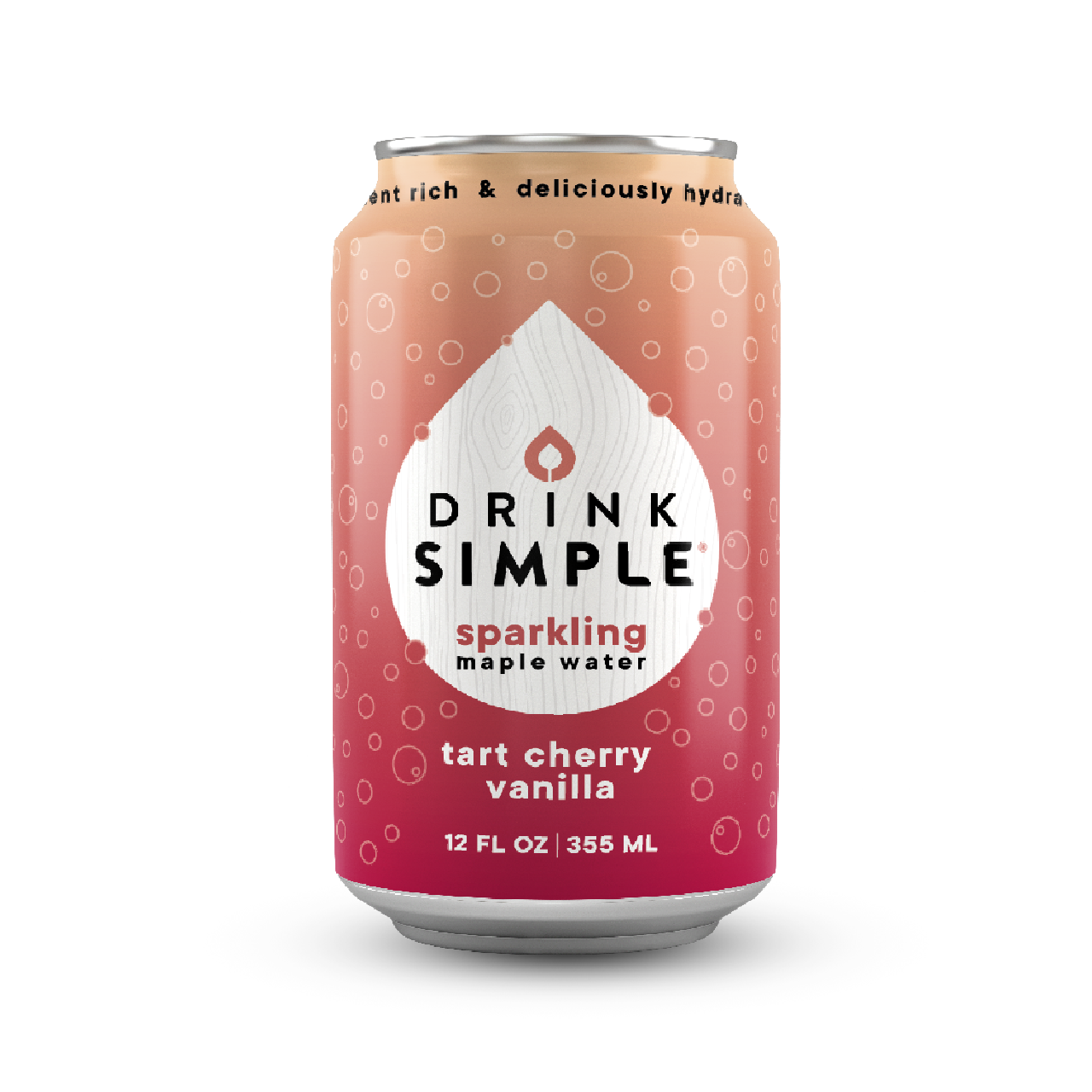 Mixed 12 Pack Sparkling Maple Waters- 4 Flavors: Tart Cherry Vanilla, Raspberry Lemon, Blackberry Lemon, and Orange Cream